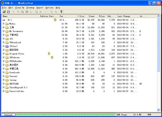 文件占用空间分析(WinDirStat) 1.1.2.80 官方版图1