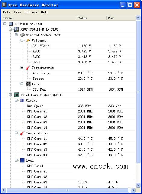 Open Hardware Monitor V0.6.0 Beta 绿色免费版图1