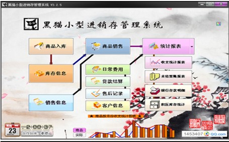 黑猫小型进销存 v5.3.1 绿色版图1