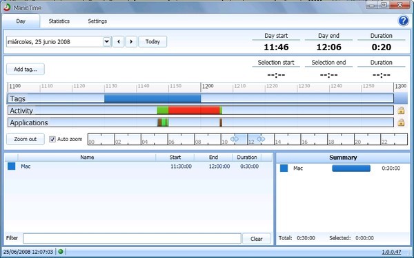 ManicTime(电脑操作记录) V2.4中文版图1
