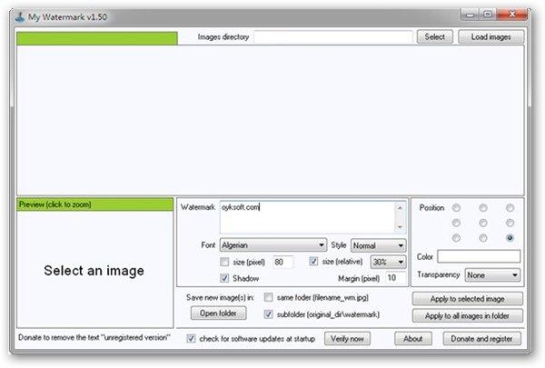 图片加水印软件(My Watermark) 2.0 官方免费版图1