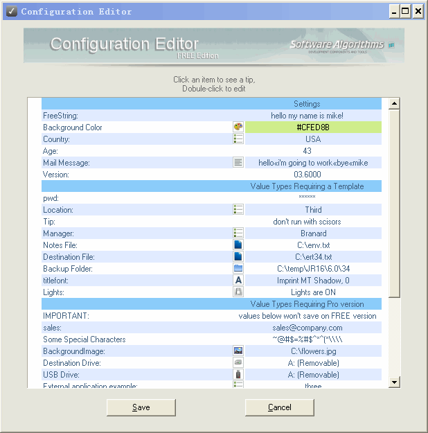 Configuration Editor 1.037 绿色版_配置编辑器图1