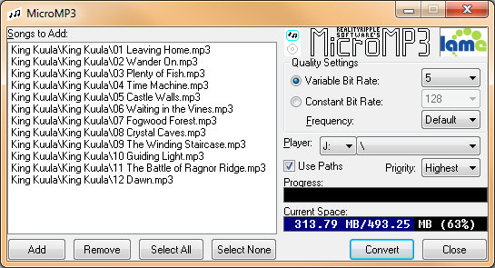 MicroMP3 1.0.2 绿色版图1