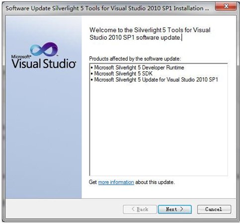 Silverlight 5 Tools for VS2010 SP1 V10.0.40219.370 官方中文版图1