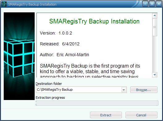 注册表键值备份还原工具(SMARegisTry Backup) 1.10.0 绿色版图1