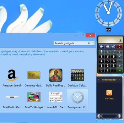 Win8桌面小工具 Gadgetarian 6.2.8400 免费版图1