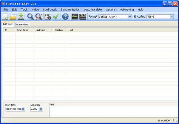 Subtitle Edit v3.5.10 汉化绿色免费版图1