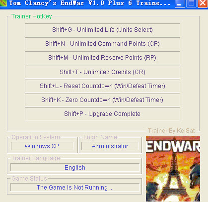 汤姆克兰西之终结战争属性修改器+6 绿色版图1