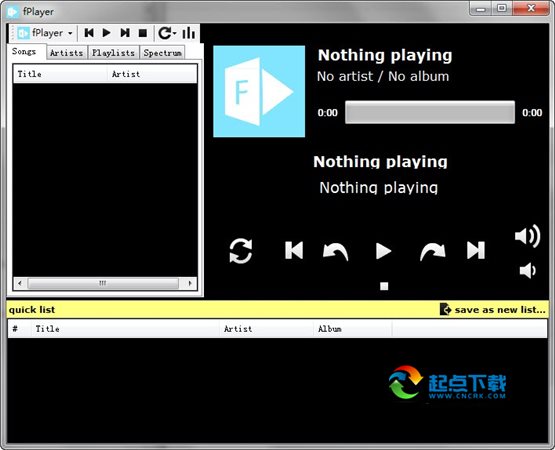 迷你音乐播放器(fPlayer) 1.7.0.1337 官方版图1
