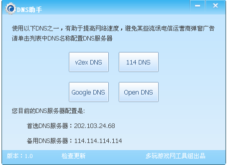 dns助手 v1.0 绿色版图1