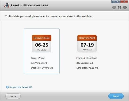 iOS设备数据恢复 EaseUS MobiSaver Free v4.0 免费版图1