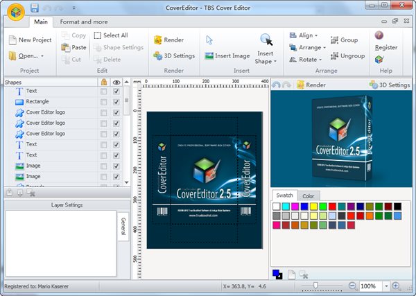 包装设计(TBS Cover Editor) v2.6.1 免费版图1