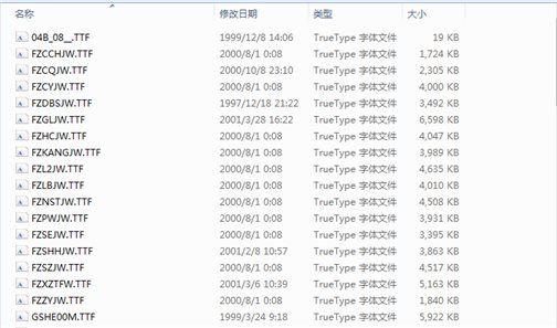 58种常用字体打包下载 免费版图1